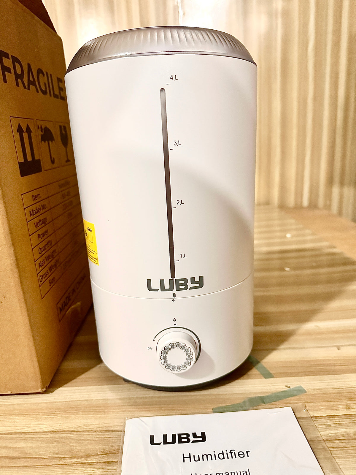 Uk lot imported 4l Luby humidifier