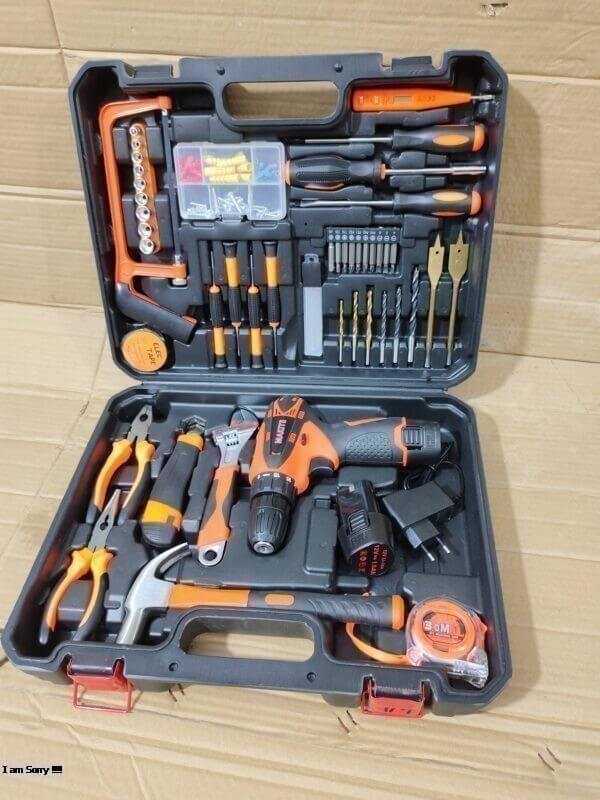 117 Pieces Drill Machine Hardware Tool Box