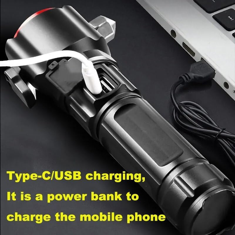 5 in 1 multifunctional torch 1km range