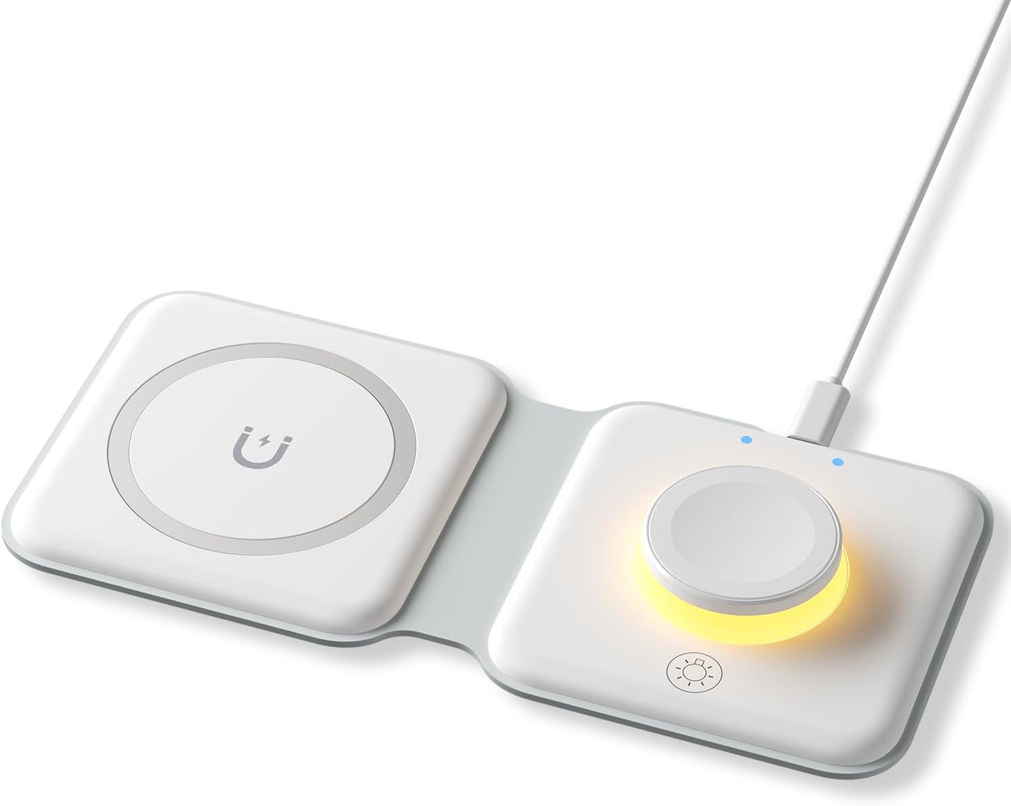 2 in 1 Foldable Fast Wireless Charger MagSafe Wireless Apple 25W Charging Station | USA Lot Imported