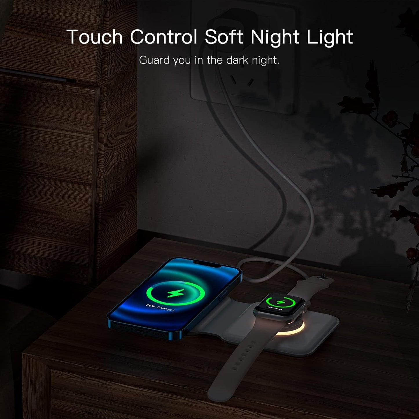 2 in 1 Foldable Fast Wireless Charger MagSafe Wireless Apple 25W Charging Station | USA Lot Imported
