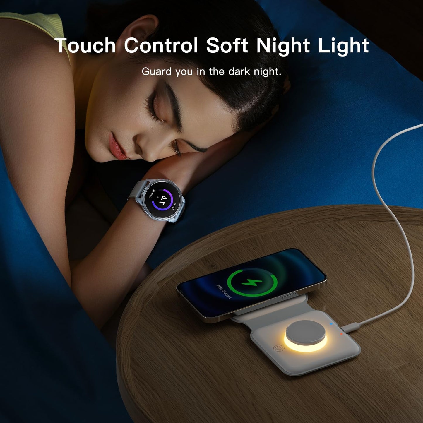 2 in 1 Foldable Fast Wireless Charger MagSafe Wireless Apple 25W Charging Station | USA Lot Imported