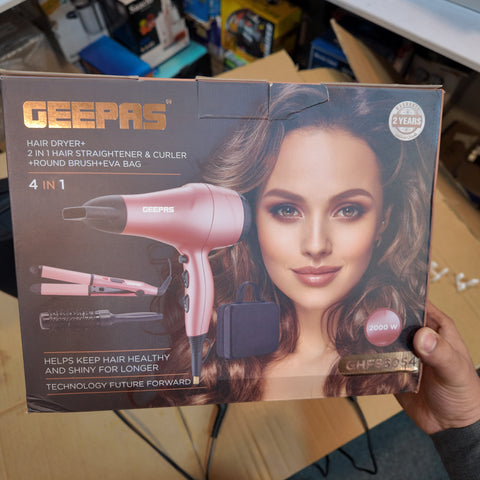 Geepas 4 in 1 Hair Styler Set GHF86054 ( 2 year warranty)(hair dryer)