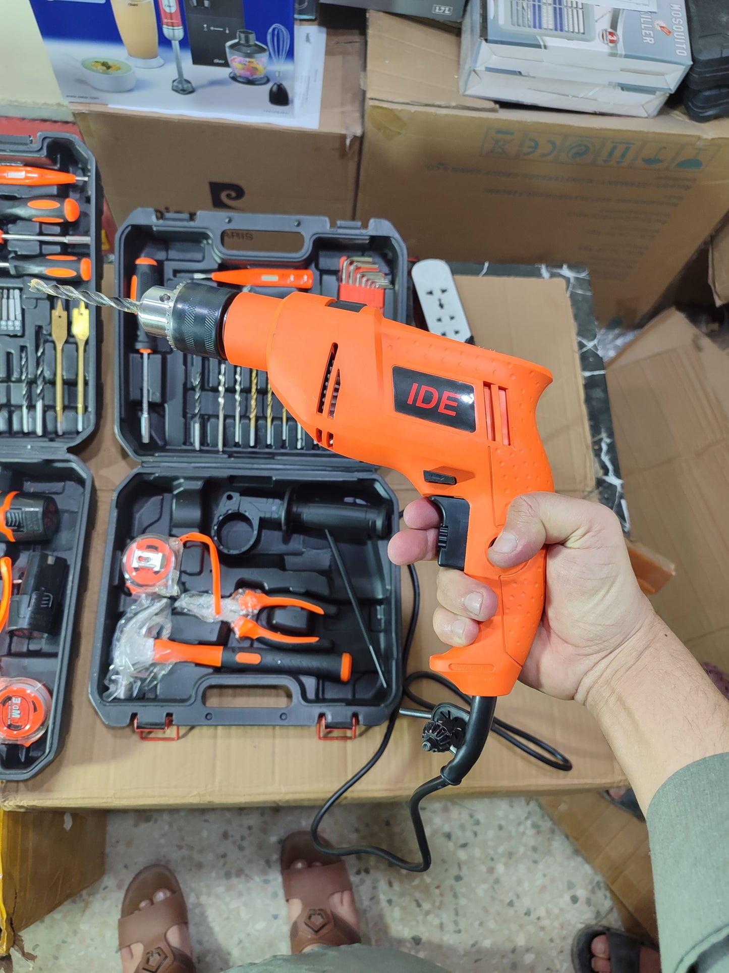 117 Pieces Drill Machine Hardware Tool Box