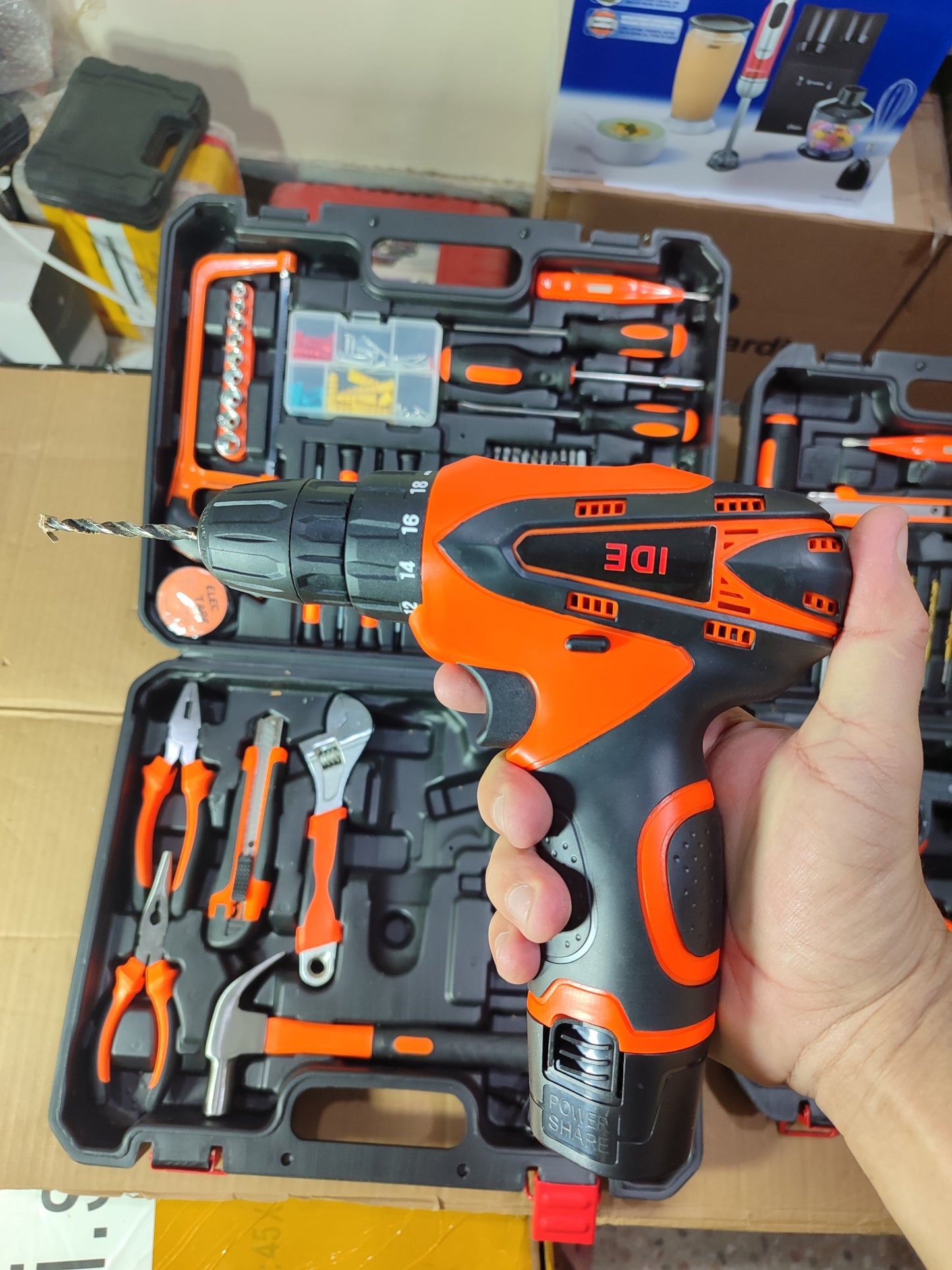 117 Pieces Drill Machine Hardware Tool Box