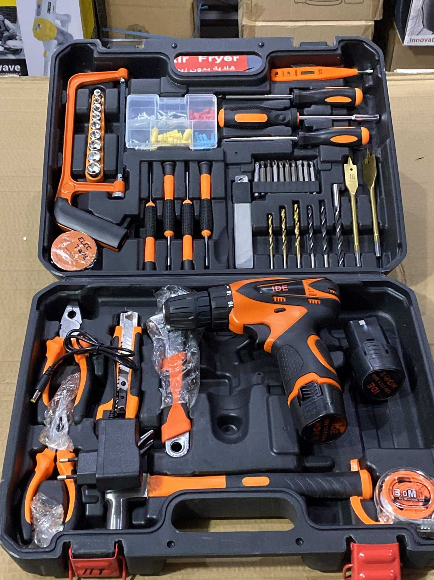 117 Pieces Drill Machine Hardware Tool Box
