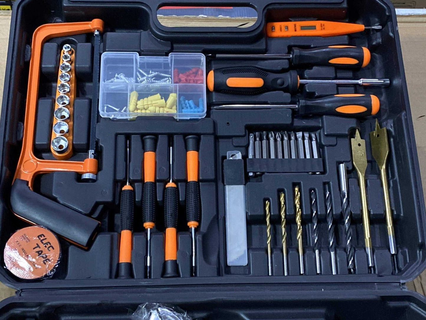 117 Pieces Drill Machine Hardware Tool Box