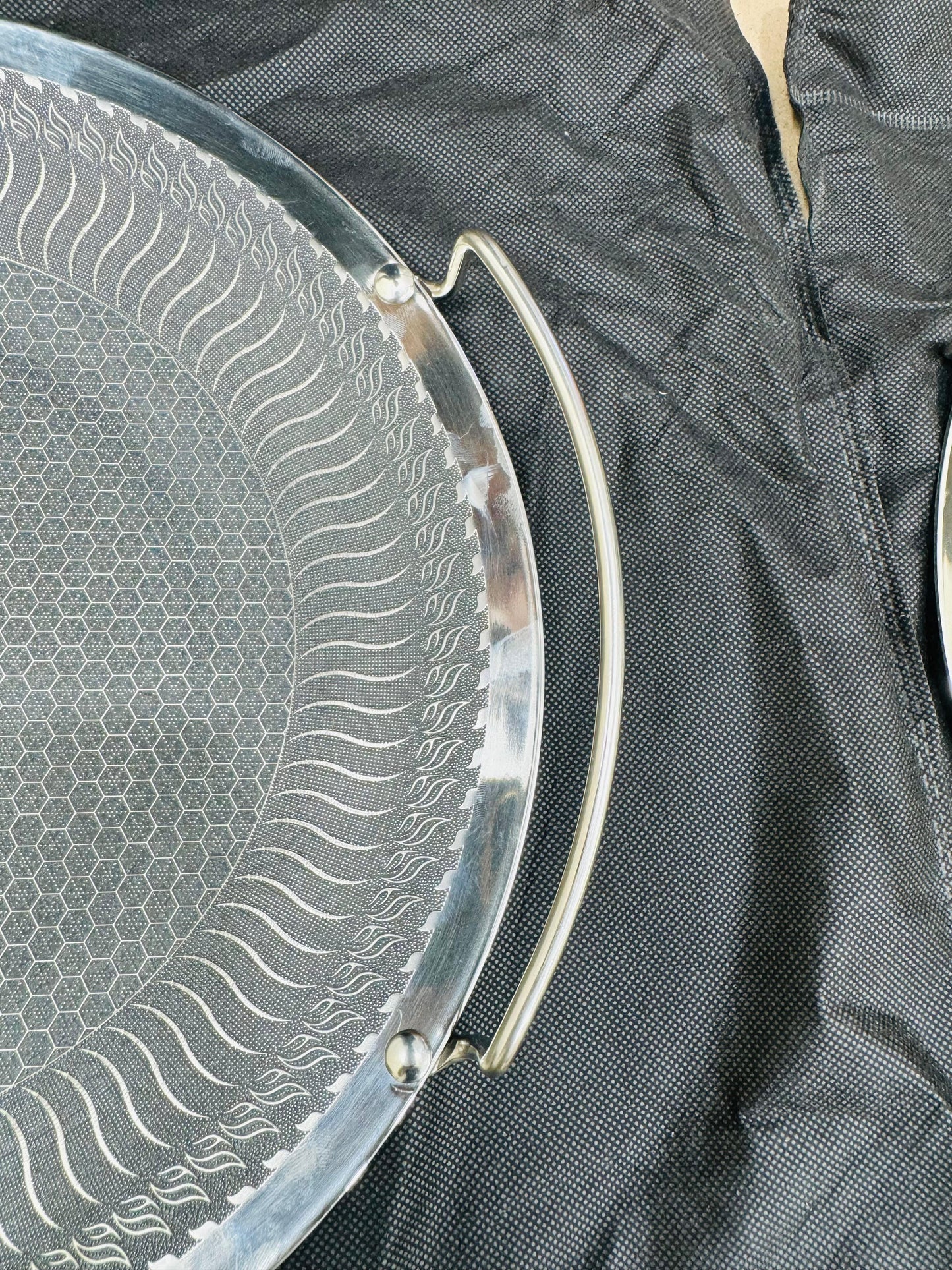 34cm Germany lot honeycomb lesser coating tawa( new model )
