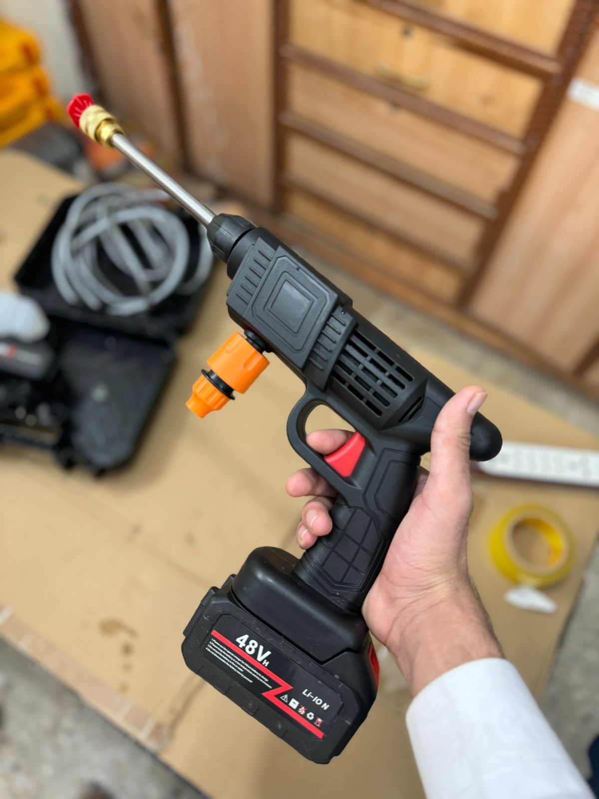 amazon lot 48v rechargeble solar & car washer