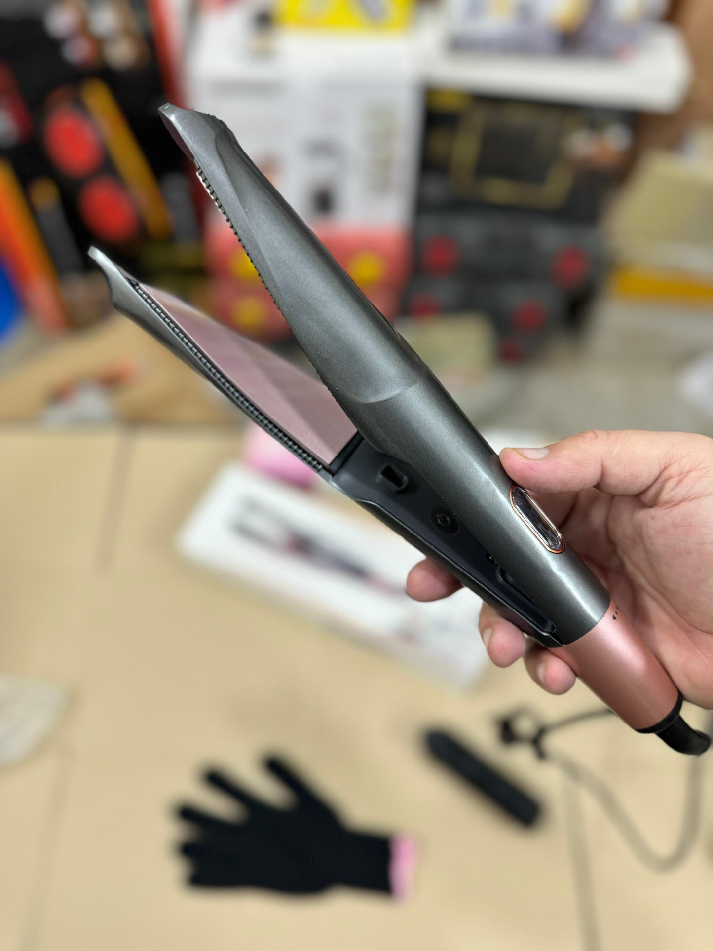 2 in 1 hair Twist Straightener Curling Iron