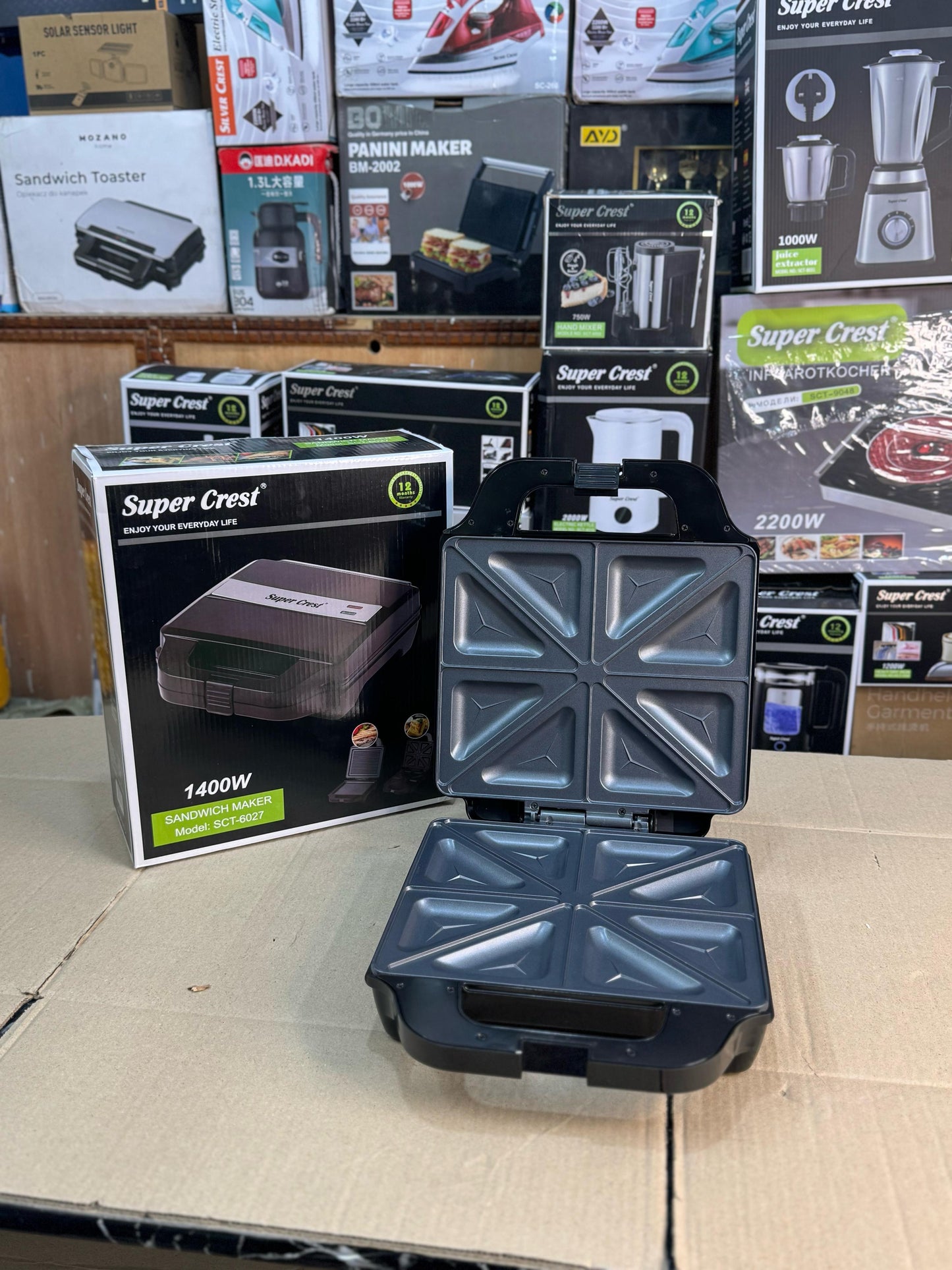 SUPER CREST Germany 8 slice sandwich maker