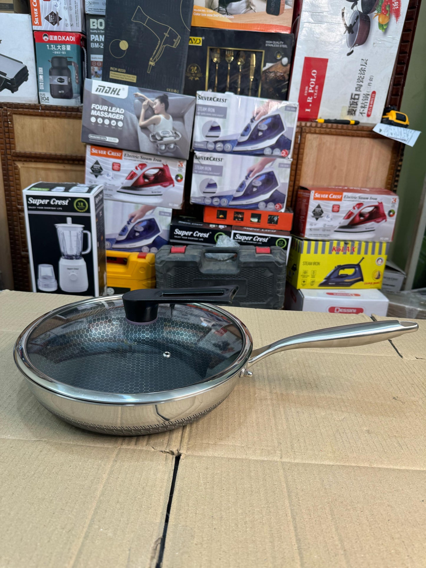 30 cm Honeycomb lesser coating flat Fry Pan