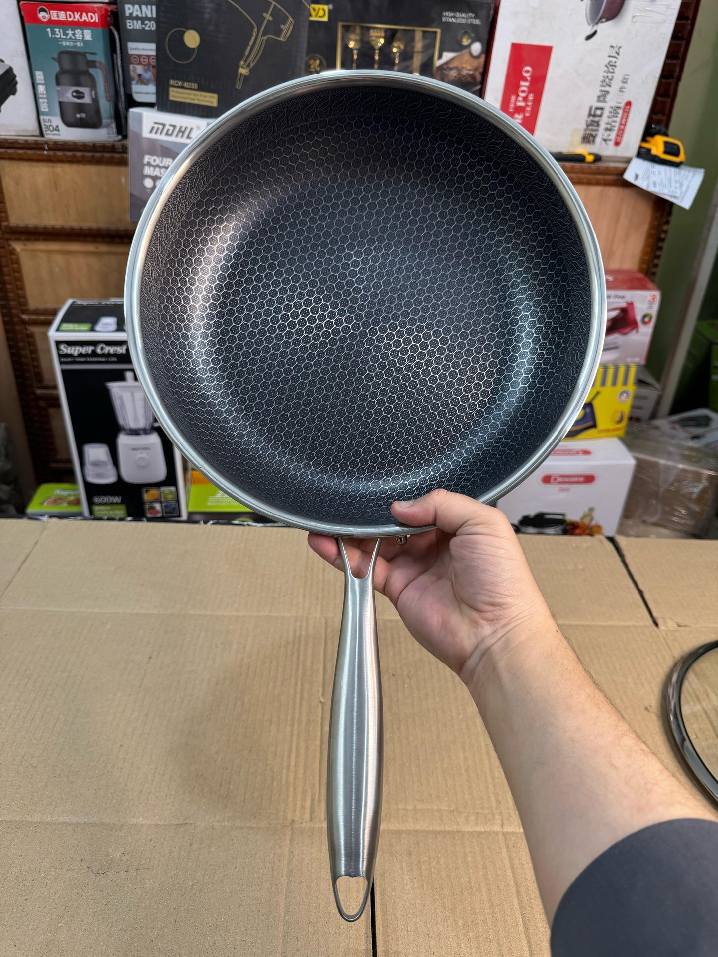 30 cm Honeycomb lesser coating flat Fry Pan