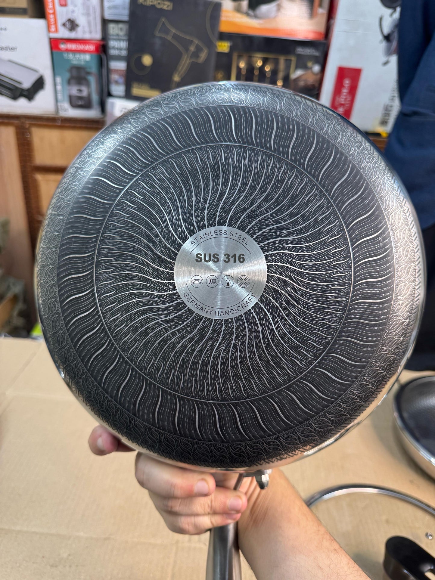 28 cm Honeycomb lesser coating flat Fry Pan