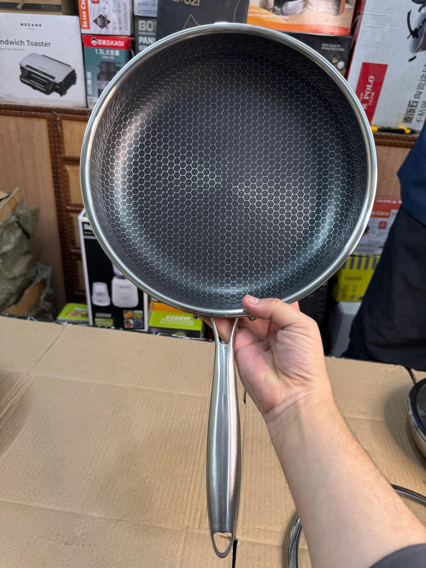 28 cm Honeycomb lesser coating flat Fry Pan