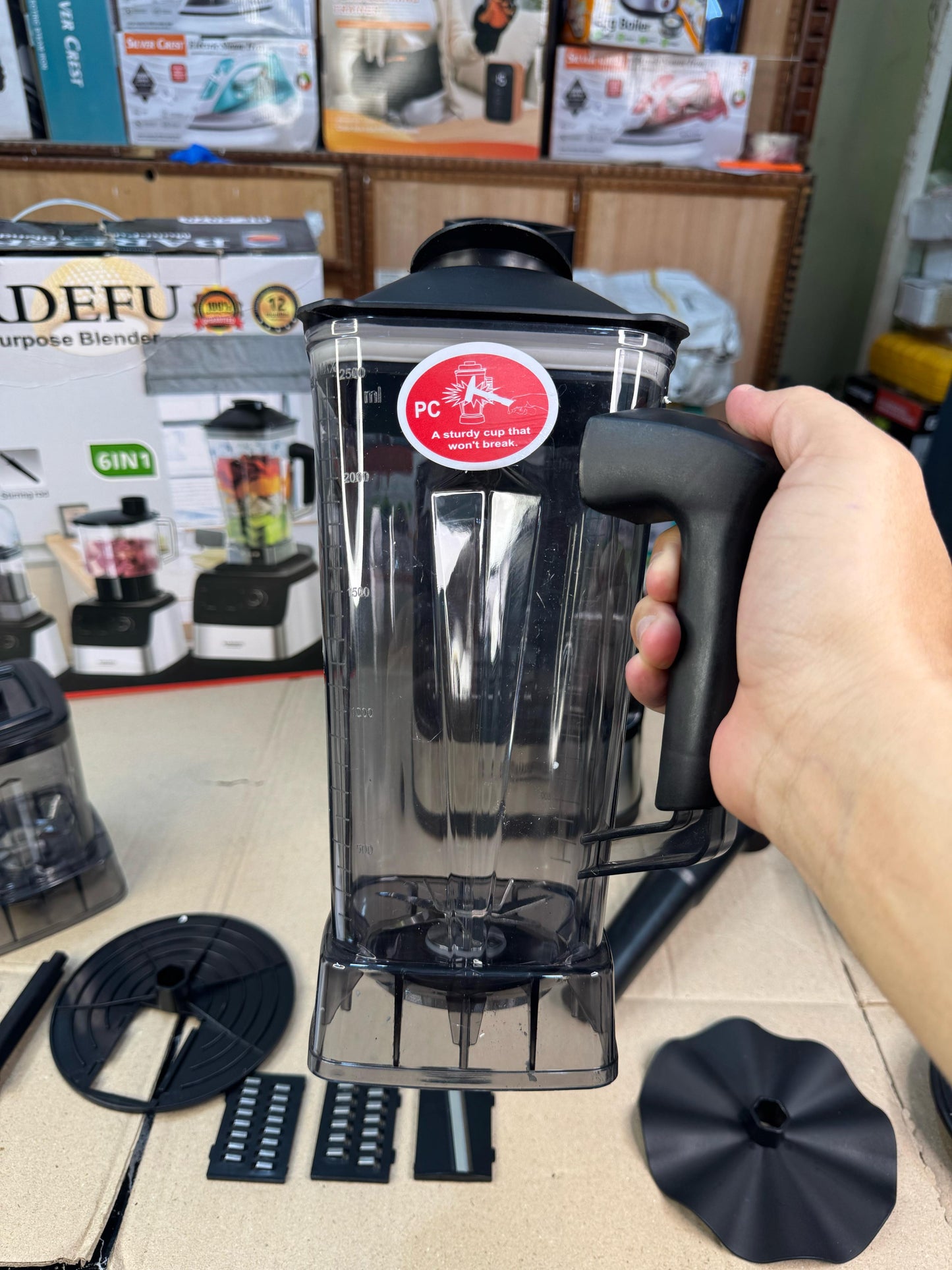 Bardefu 6 in 1 1 2.5L Multipurpose Blender - 5070 German Lot