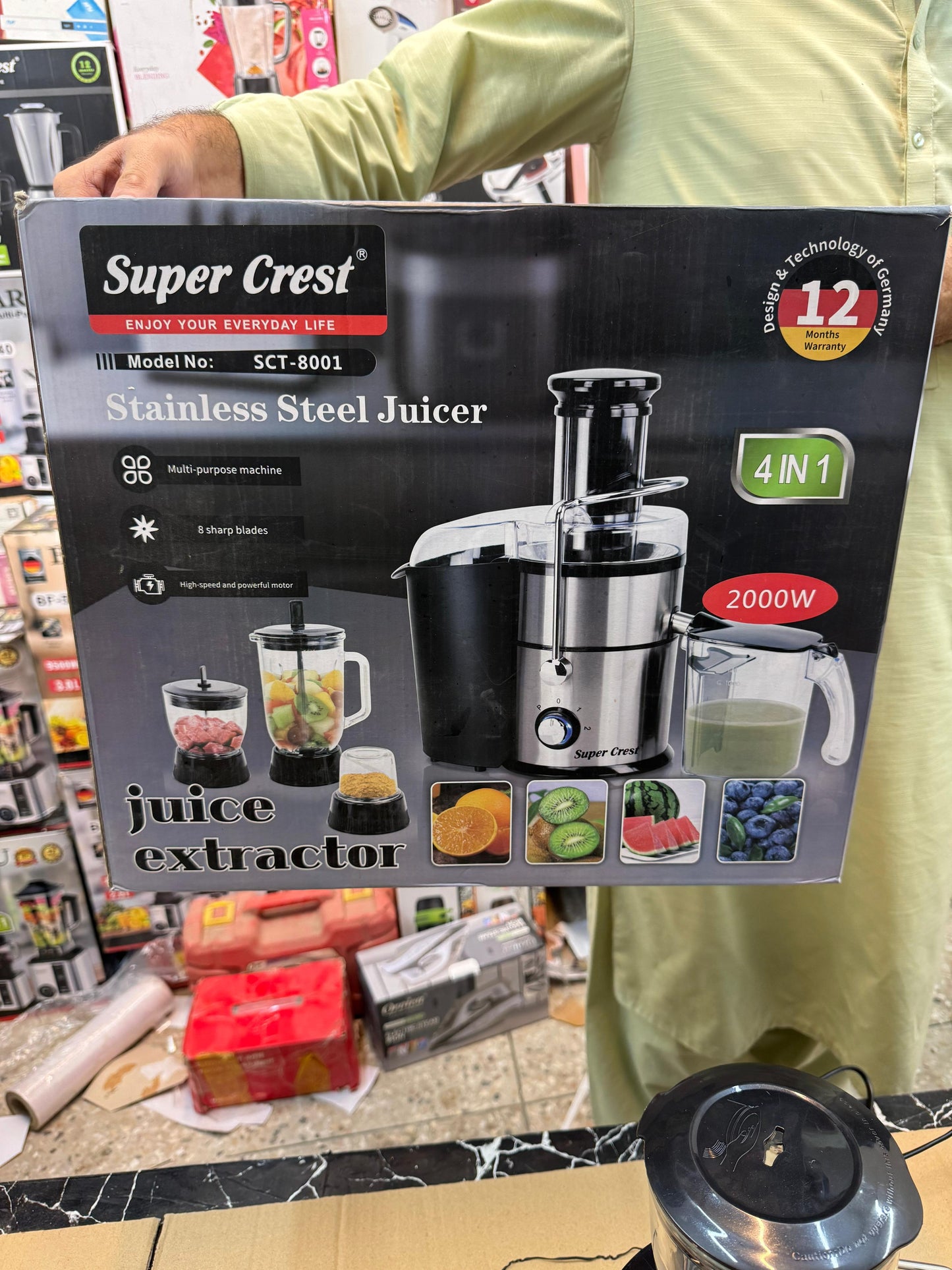super crest 4 in 1 juicer blender set