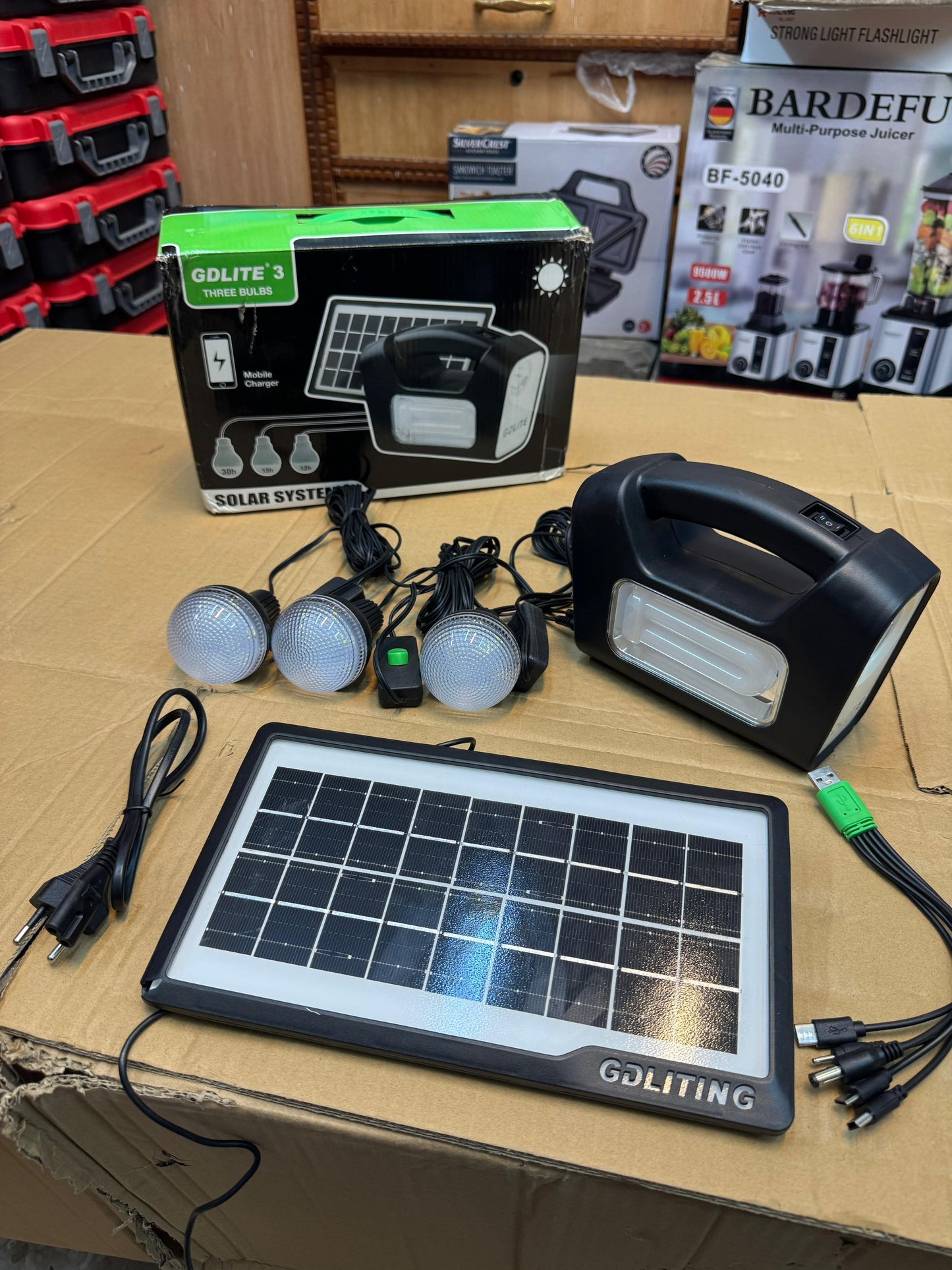 multifunction camping solar light set