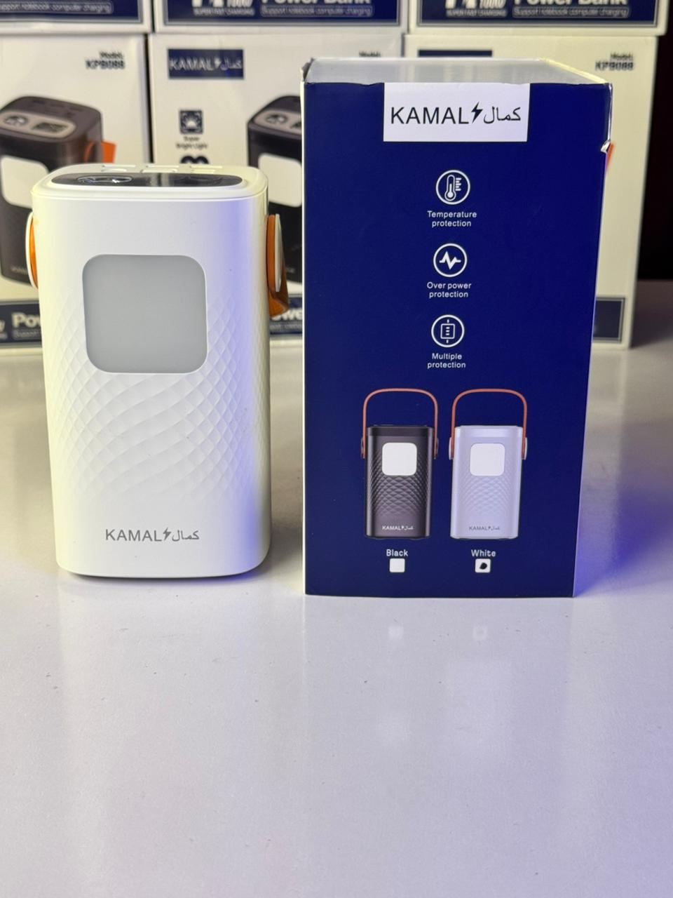 Made in Dubai 80000mAh PD 100W Power Bank – Ultra-Bright LED | 3-Device Fast Charging | FREE C-C Anti-Cut Cable