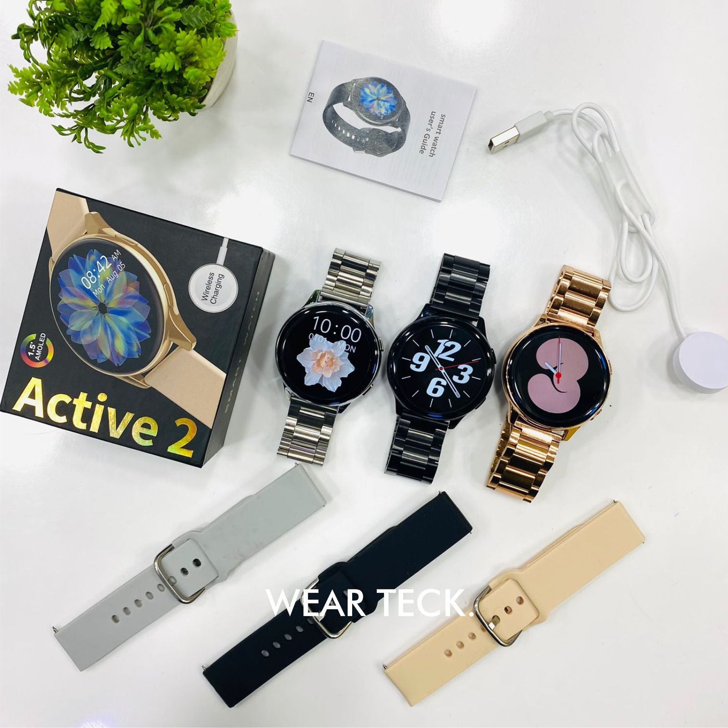 Galaxy Active 2 – Super AMOLED Waterproof Smartwatch for Android & iOS