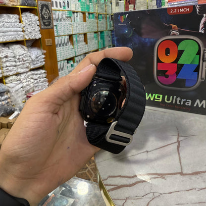 HW9 Ultra Max Smart Watch – 2.2" AMOLED Display, Bluetooth Calling, Wireless Charging, Fitness Tracker | Wearfit Pro App | Android & iOS Compatible