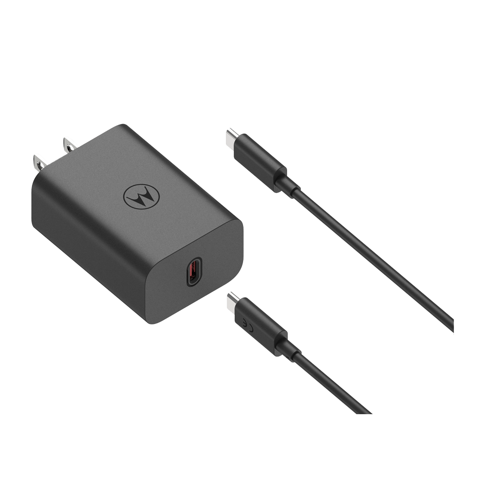 Motorola TurboPower 68W Wall Charger with 6.5 Amp USB-C Cable
