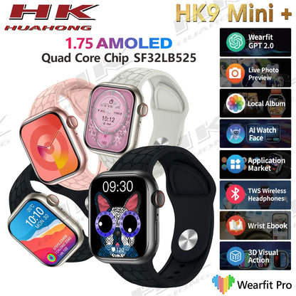 HK9 Mini 41mm AMOLED Display Smart Watch