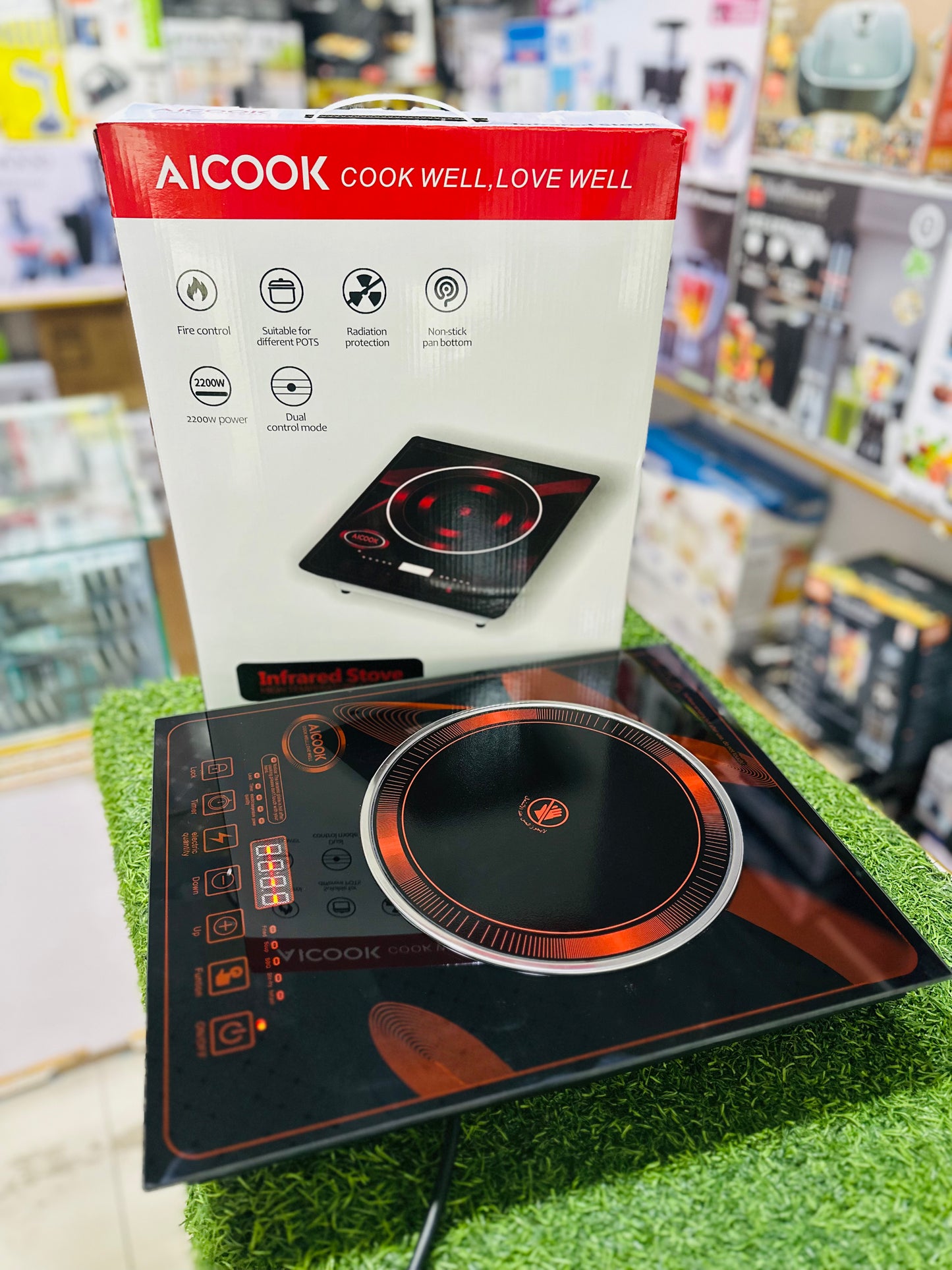 AICOOK Infrared Cook Stove | Multi-Function Controls