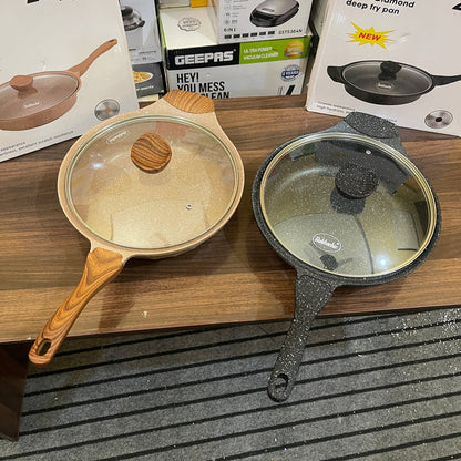 German Lot Imported Bakhschie 28cm Cooking fry pan with Glass Lid