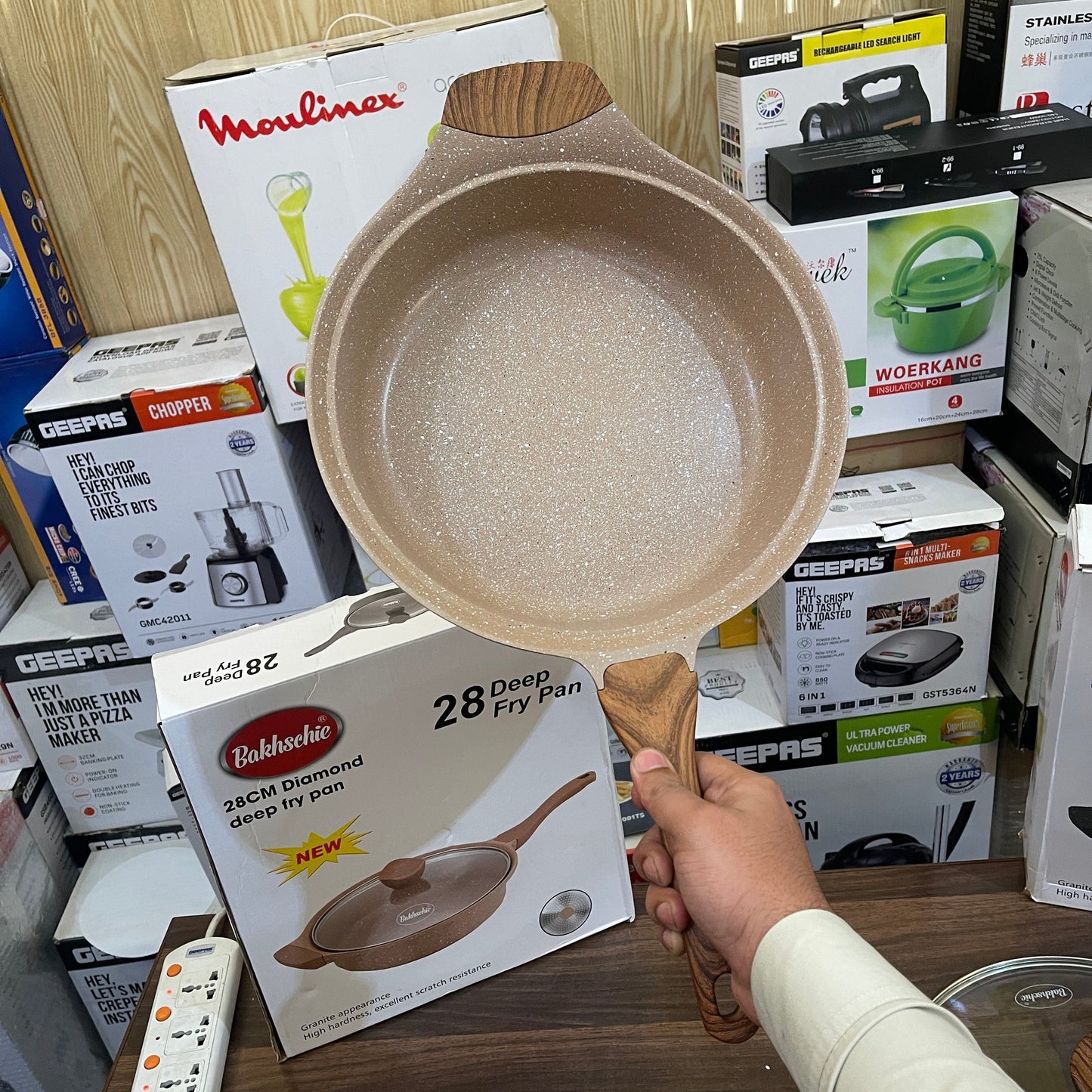 German Lot Imported Bakhschie 28cm Cooking fry pan with Glass Lid