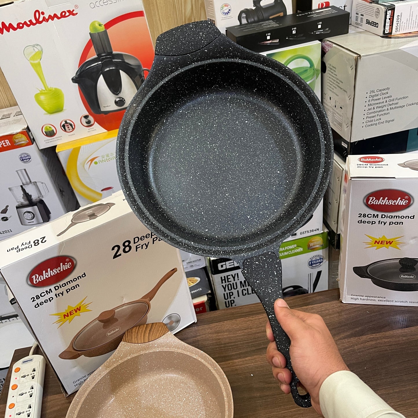 German Lot Imported Bakhschie 28cm Cooking fry pan with Glass Lid