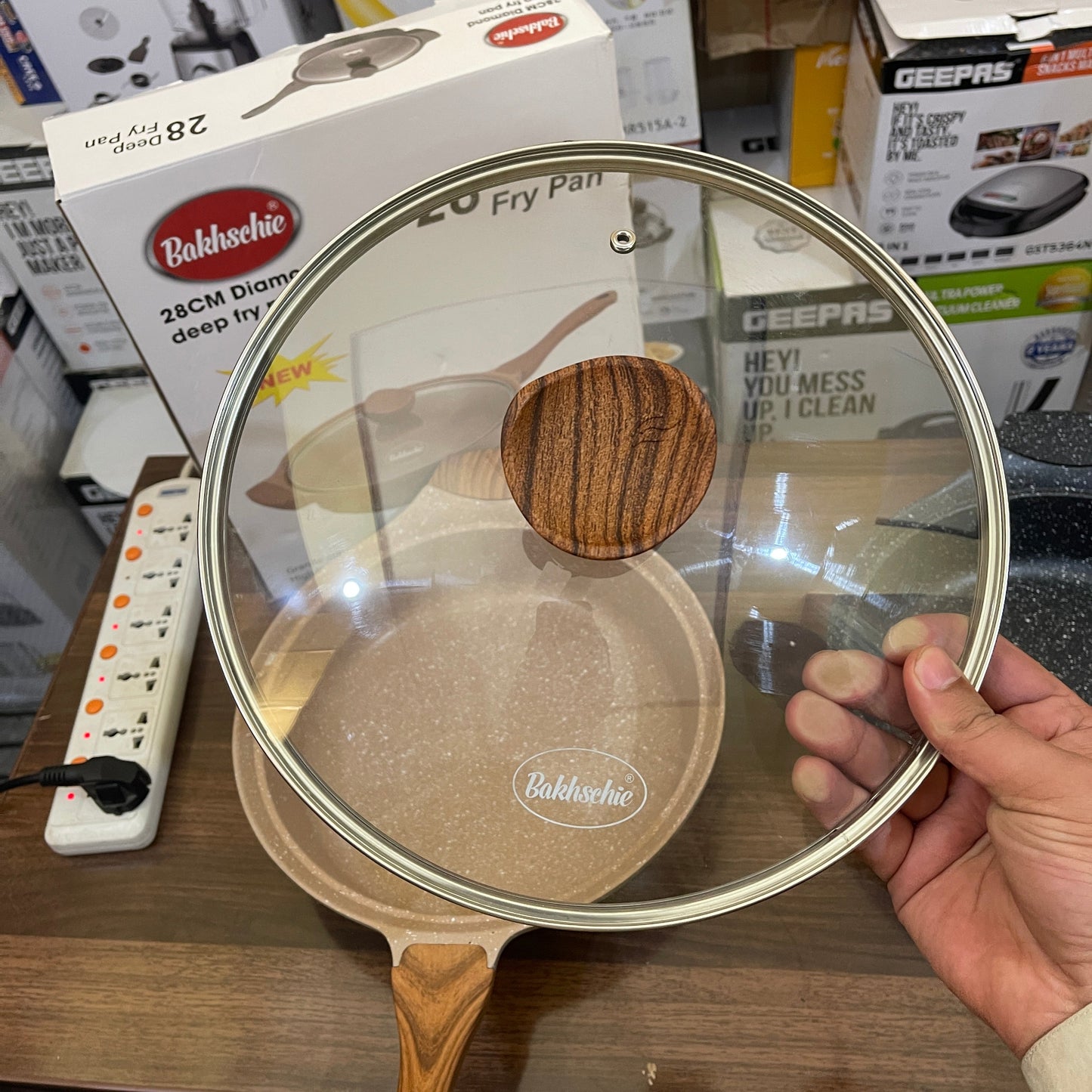 German Lot Imported Bakhschie 28cm Cooking fry pan with Glass Lid