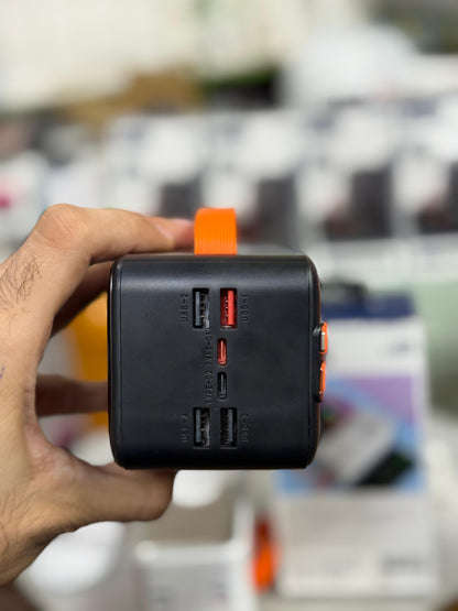 80000mAh Made in Dubai Power Bank – 68W PD Fast Charge | 7 Outputs | Smart Display + FREE C-C Anti-Cut Cable