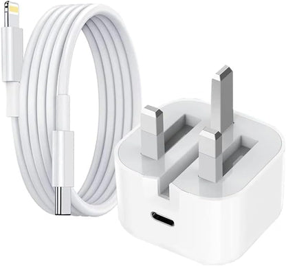 iPhone Fast Charger, 20W USB C Fast Charger Plug and 1M USB C iPhone Fast Charge Cable,PD 20W Fast Charger