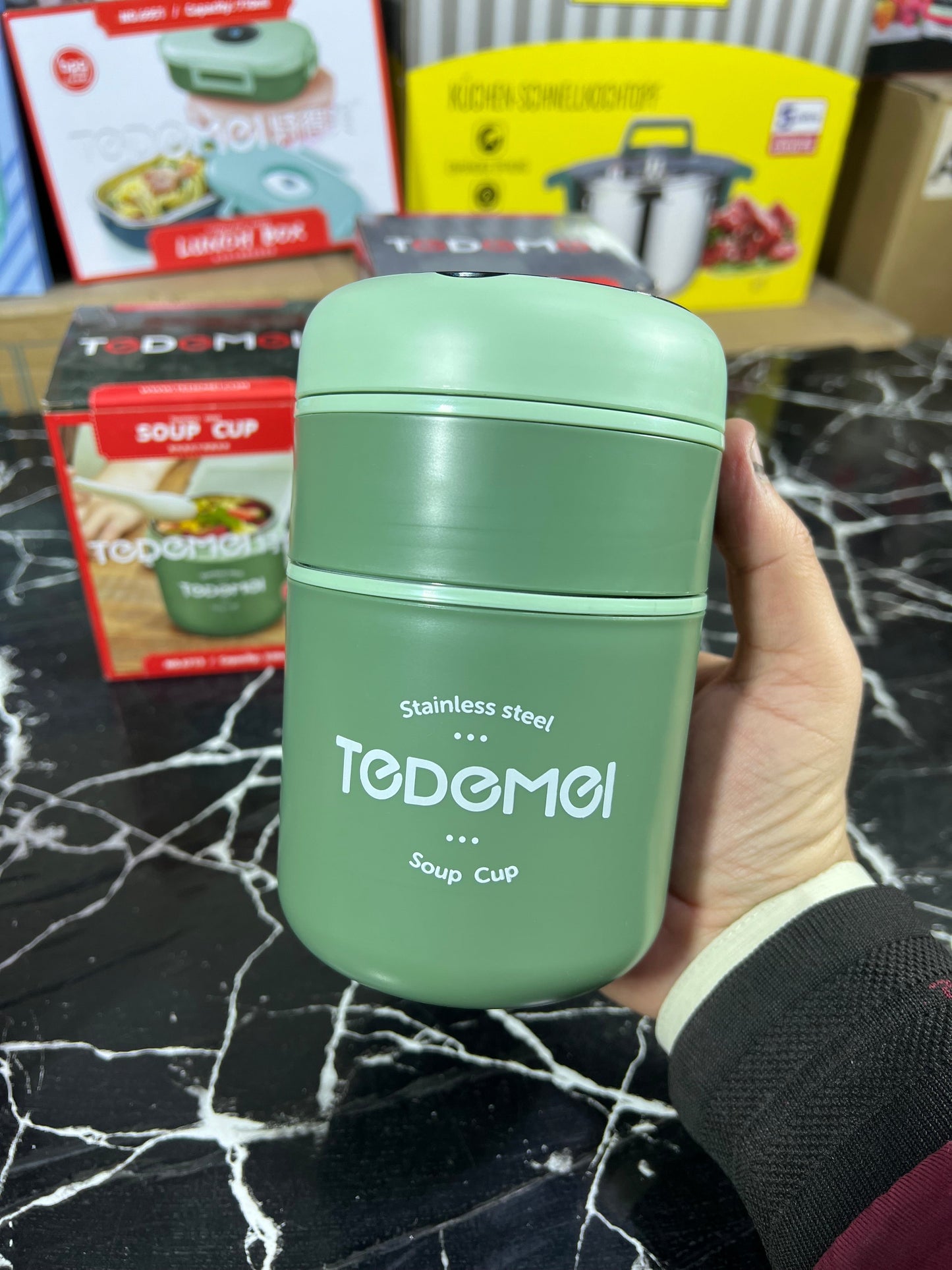 Tedemei 710ML Lunch Box High Quality Thermal Lunch Box 2 Layer Inner Stainless Steel School
Lunch Box