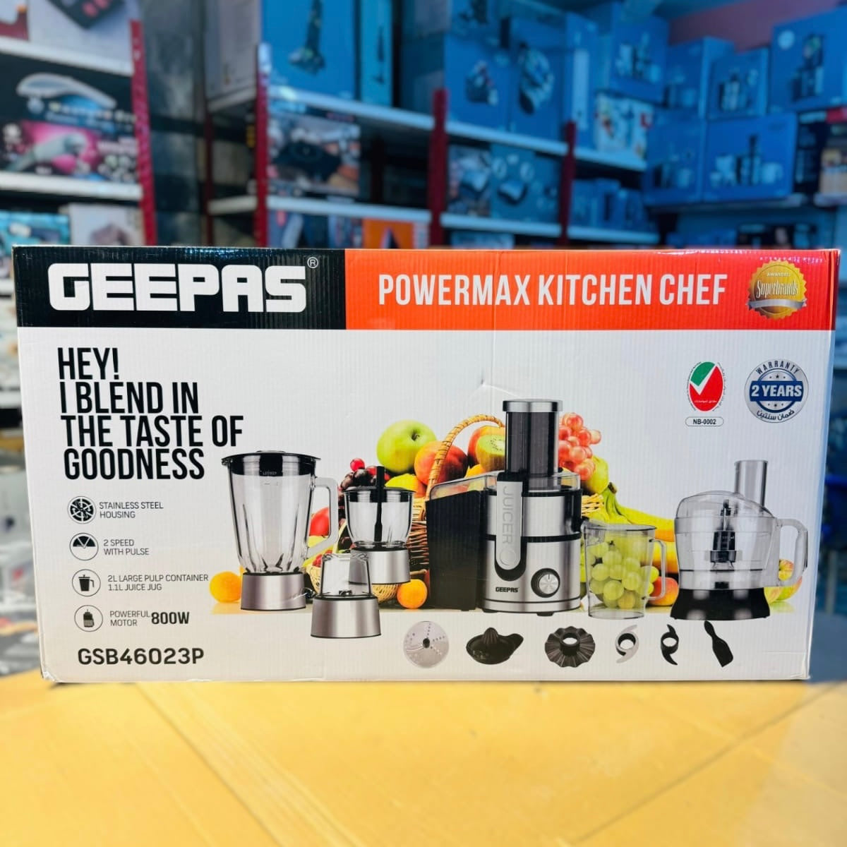 Geepas powermax food factory GSB 46023