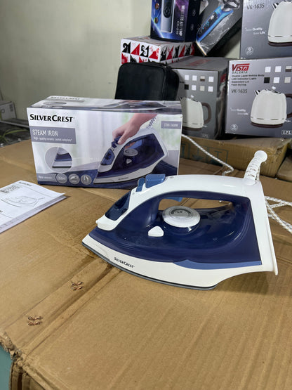 Original silver crest Germany steam iron Gray sole plate