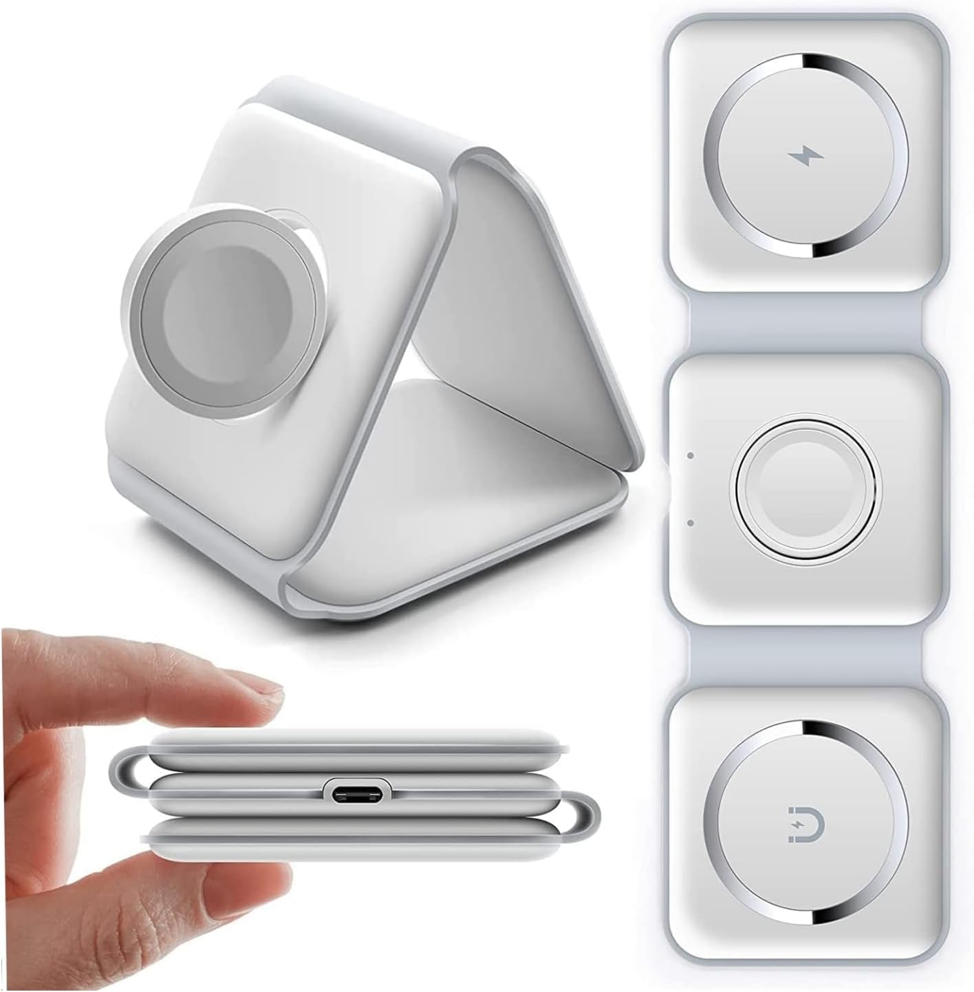 MagSafe 3 in 1 Foldable Wireless Charger 15W Charging Station | USA Lot Imported