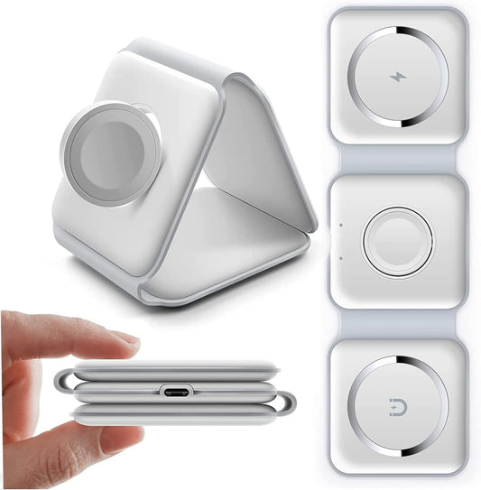 MagSafe 3 in 1 Foldable Wireless Charger 15W Charging Station | USA Lot Imported