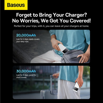 Baseus Star-Lord Digital Display 20000mAh Power Bank With Free 100W 3 in 1 Cable | Lot Imported