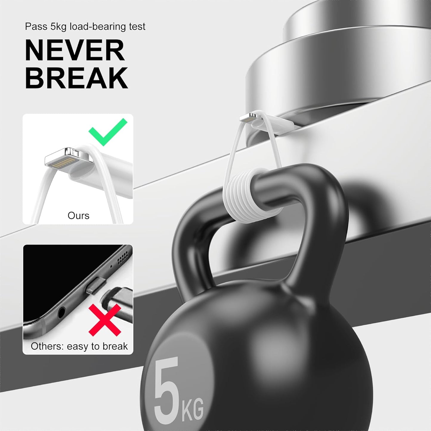 Original USB to Lightning Cable – Apple MFi Certified, Durable & Tangle-Free