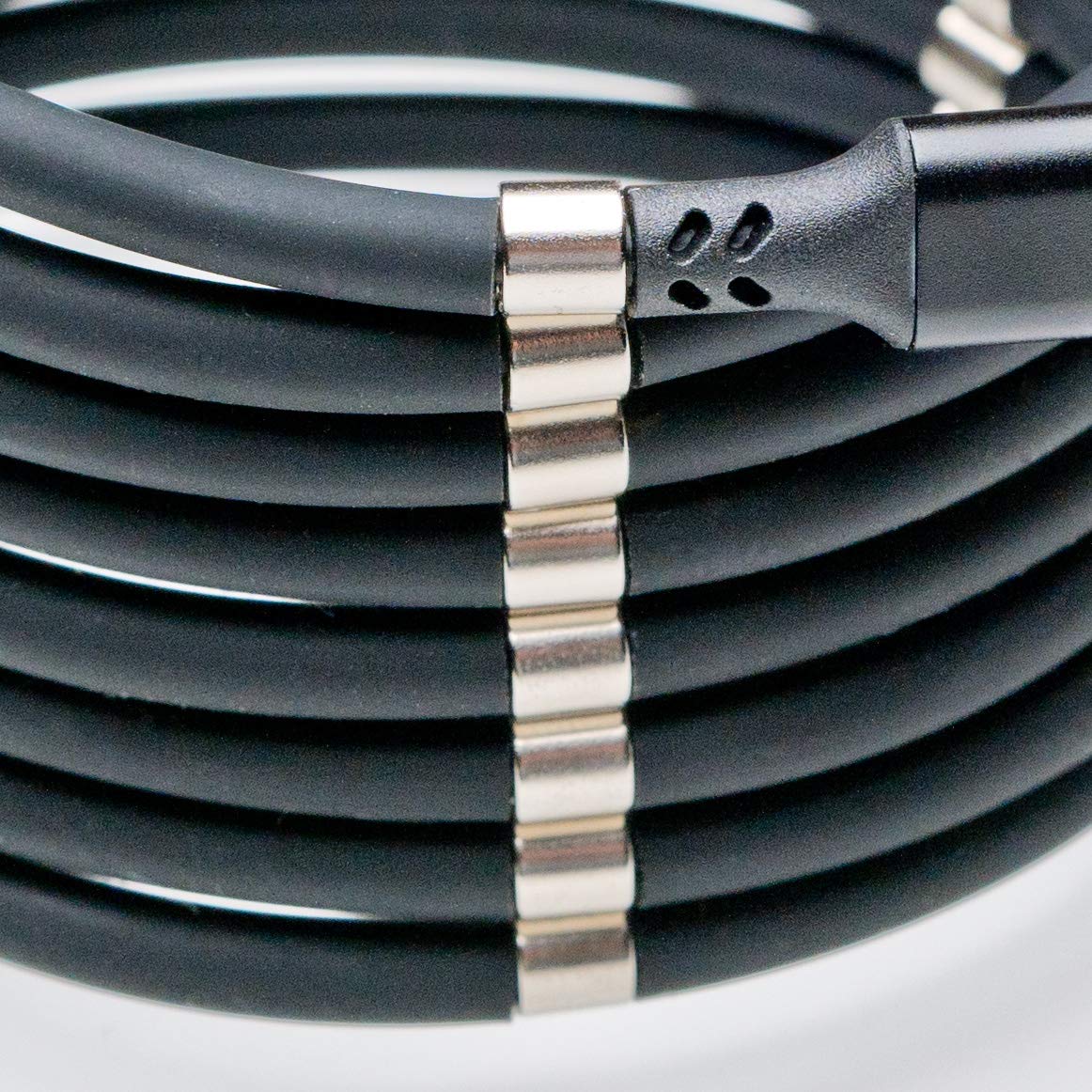 Original Loops 1.8M USB Retractable Charging Cable – Quick Roll-Up Magnetic Fast Charging Cable (Black)