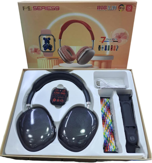 P9 Series 9 Smart Watch + Headphones