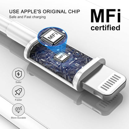 Original USB to Lightning Cable – Apple MFi Certified, Durable & Tangle-Free