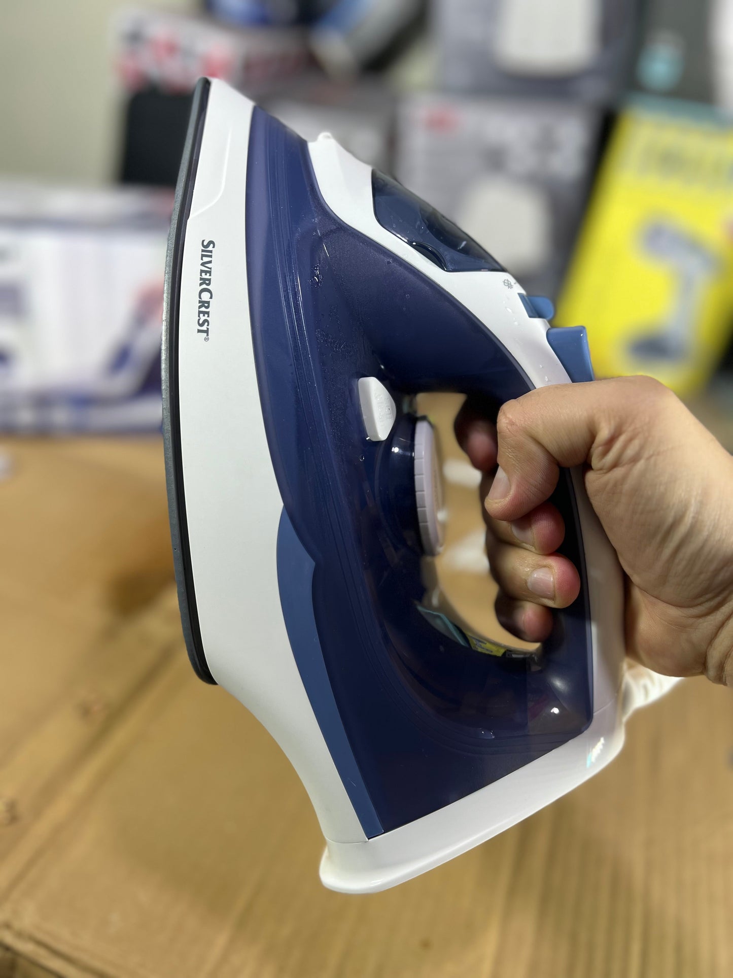 Original silver crest Germany steam iron Gray sole plate