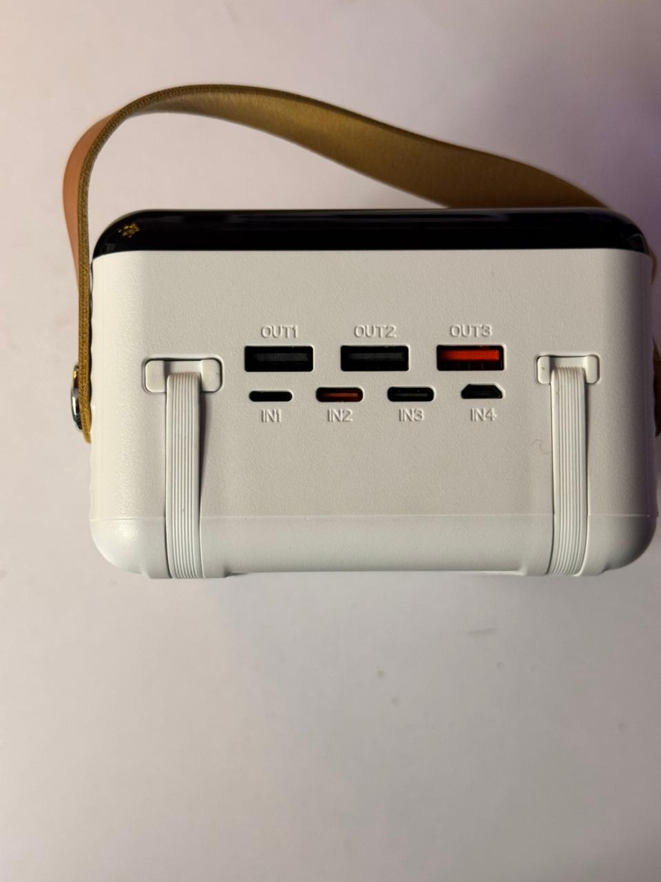 Dubai-Made | 160000mAh Power Bank –  6 Outputs | LED Lamp | Smart Display  | Overload & Temp Protected + FREE Type-C to C Anti-Cut Cable