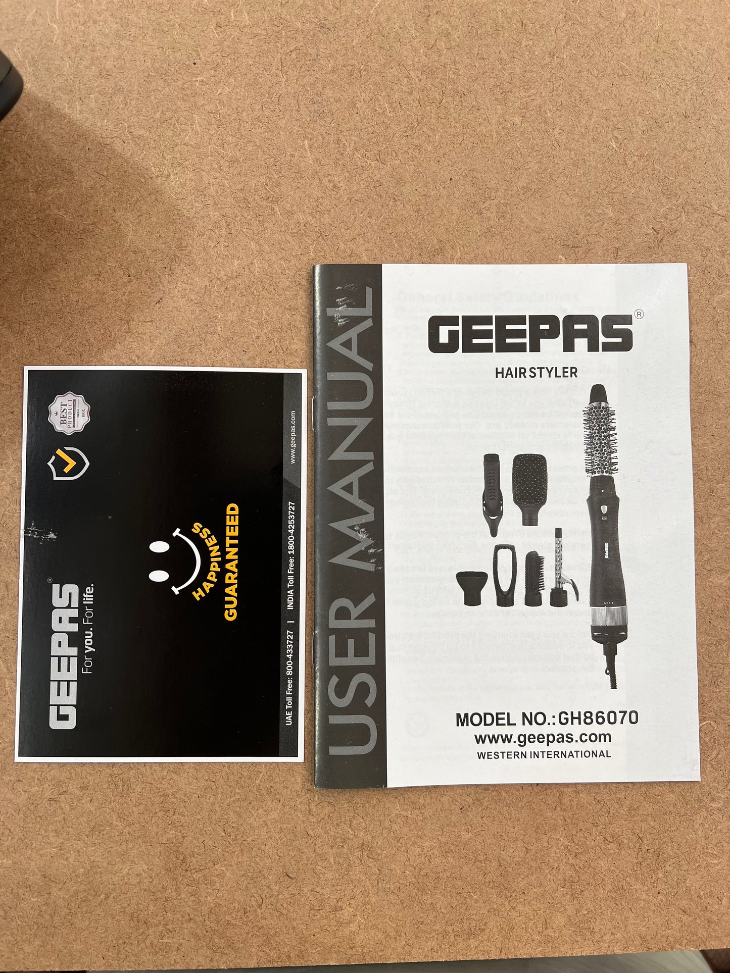 Geepas 8 in 1 hair styler set GH 86070 ( 2 year warranty)(hair dryer)
