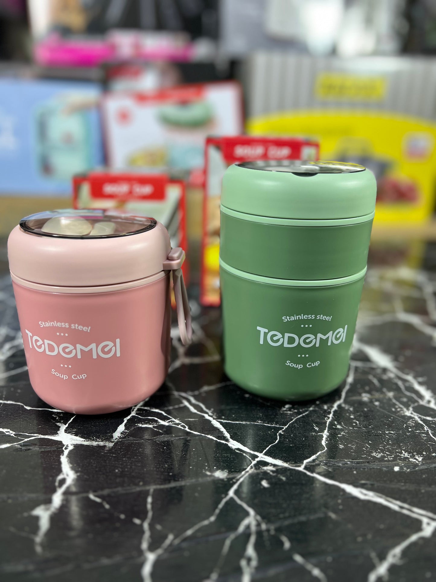 Tedemei 710ML Lunch Box High Quality Thermal Lunch Box 2 Layer Inner Stainless Steel School
Lunch Box