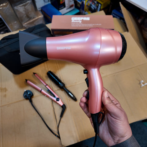 Geepas 4 in 1 Hair Styler Set GHF86054 ( 2 year warranty)(hair dryer)
