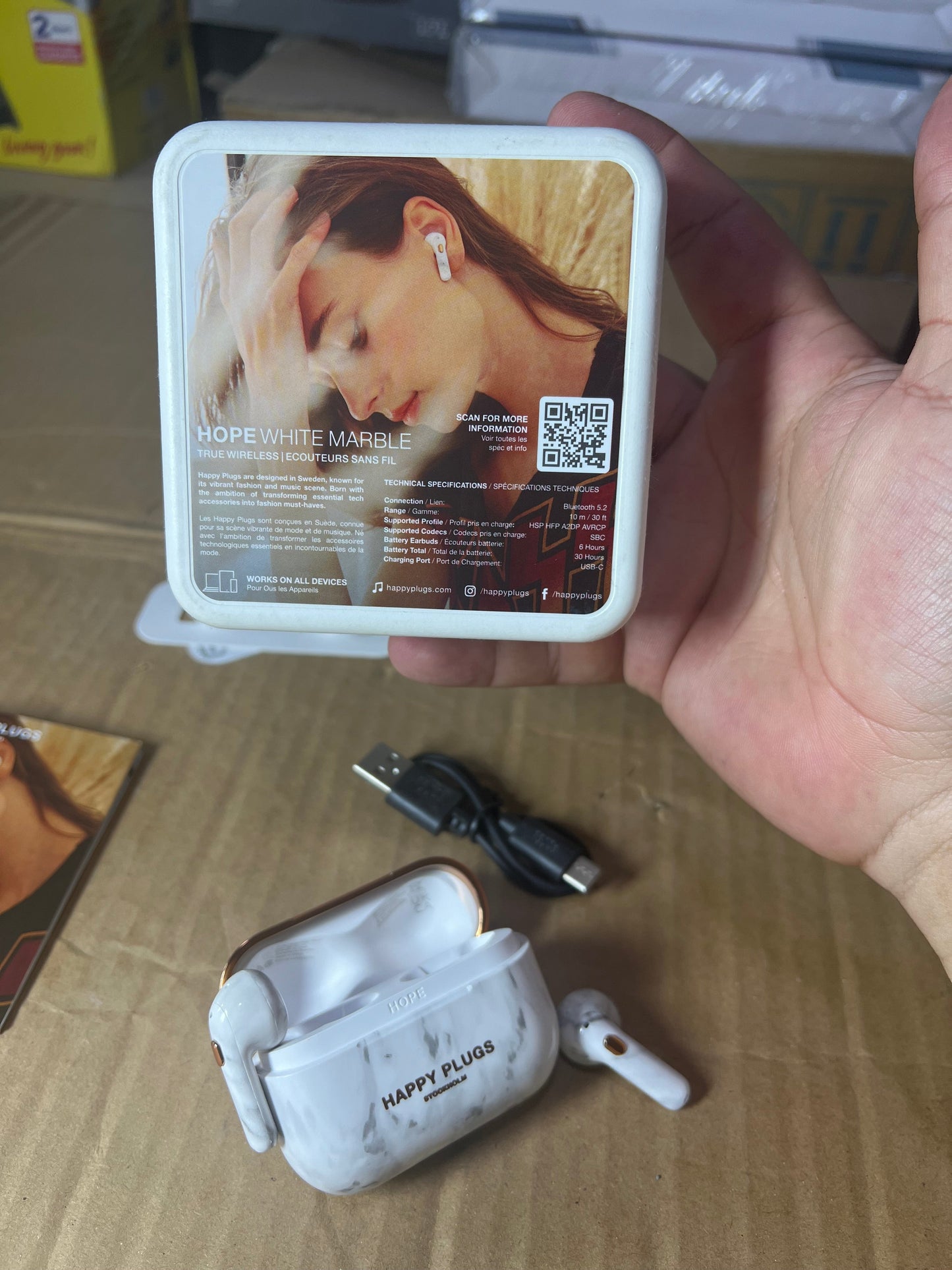 Lot imported Original Sweden happy plugs earbuds